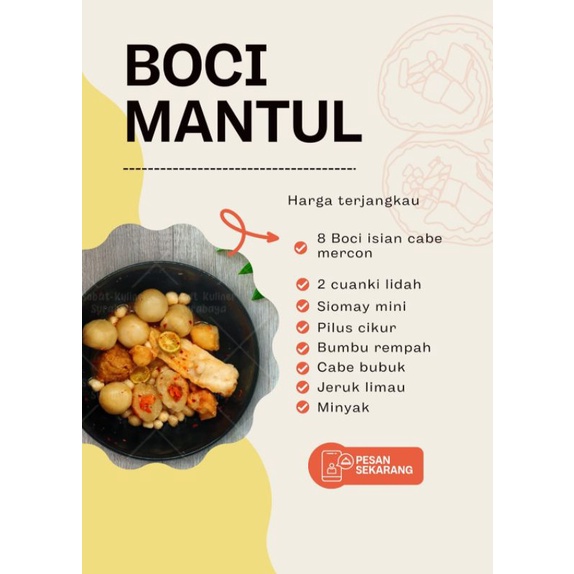 

Boci mantul mercon