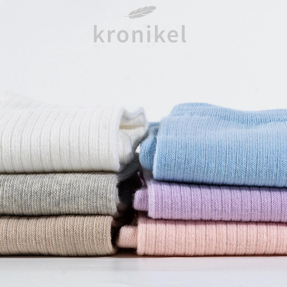 {SM.14My22ᴬ} [PREMIUM LOKAL BRAND] KRONIKEL PROJECT // KAOS KAKI PANJANG KNIT POLOS WANITA DEWASA