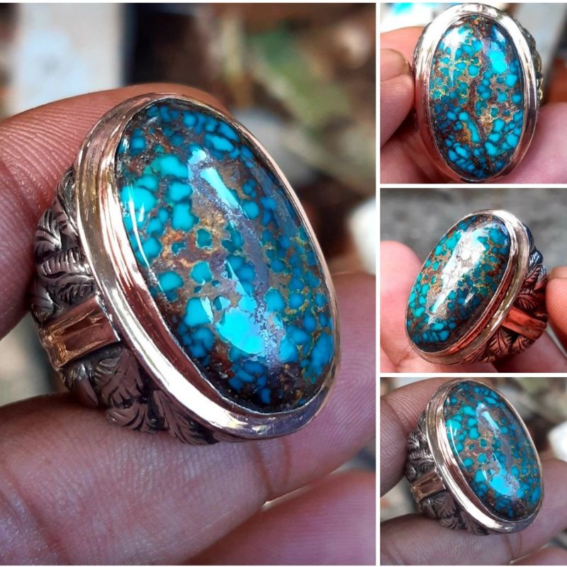 Pirus Persia Lawasan Biru ceplok kuro Top HQ Porselen glass