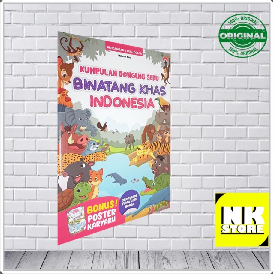 BUKU DONGENG - CERITA ANAK- KUMPULAN DONGENG SERU BINATANG KHAS INDONESIA