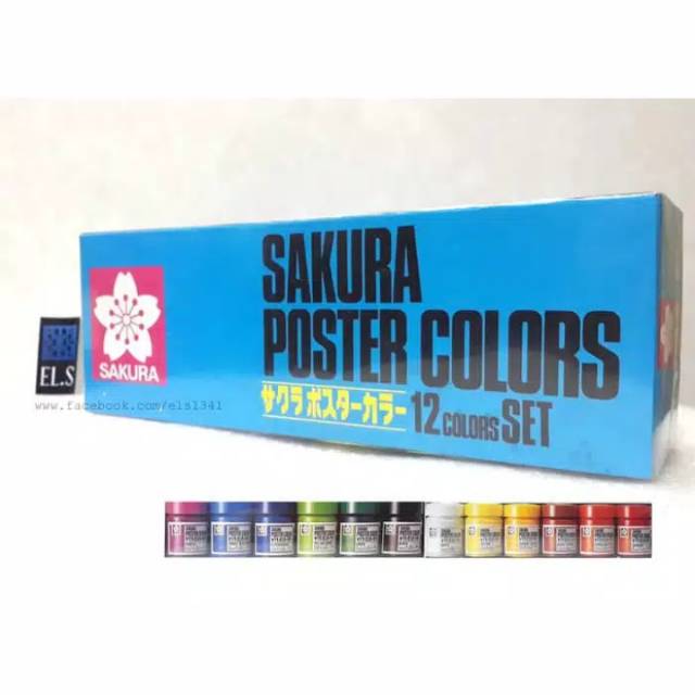 

Sakura Poster Colours 12 warna