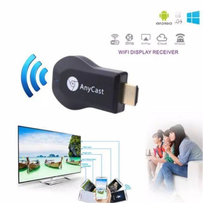 New DLNA M4Plus Airplay WiFi Display Miracast TV Dongle HDMI Receiver Android TV Stick ORIGINAL 100.