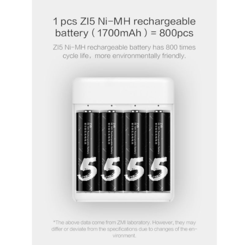 ZMI NiMH Zi5 / Zi7 Rechargeable Battery Set Docking