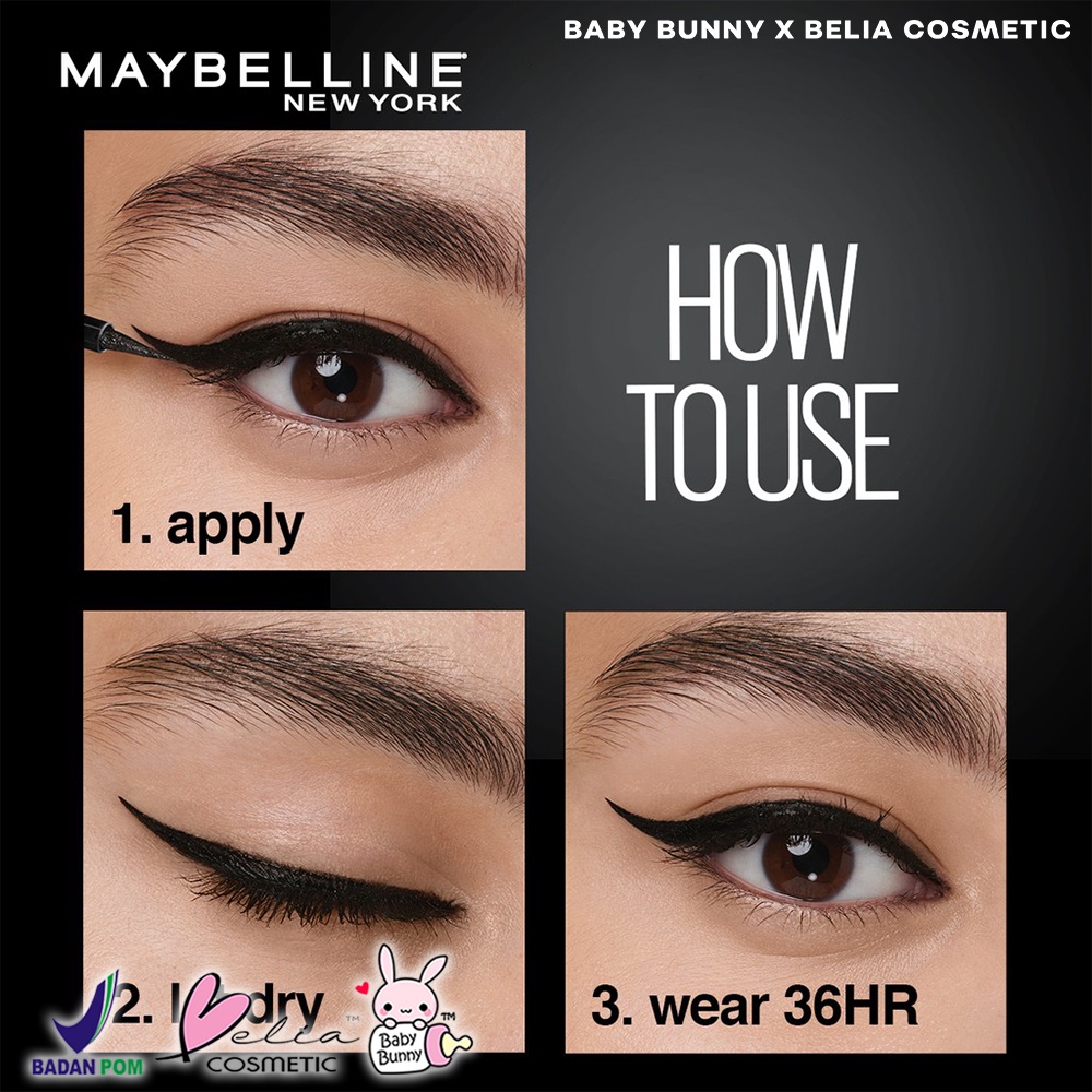 ❤ BELIA ❤ MAYBELLINE Eyeliner Tattoo High Impact | Eye Liner Spidol Hitam Pekat Tahan Lama