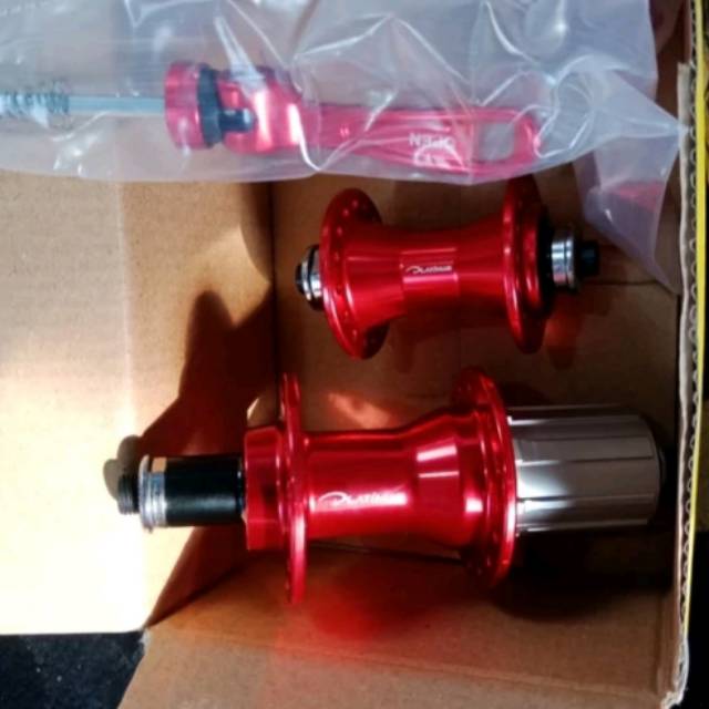 Hub frehub sepeda lipat v brake 32 hole platinum hub 7.4cm frehub 13.0 cm