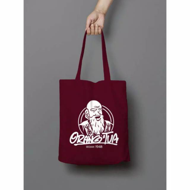 Orang Tua - Tote Bag Resleting Tas Totebag Wanita