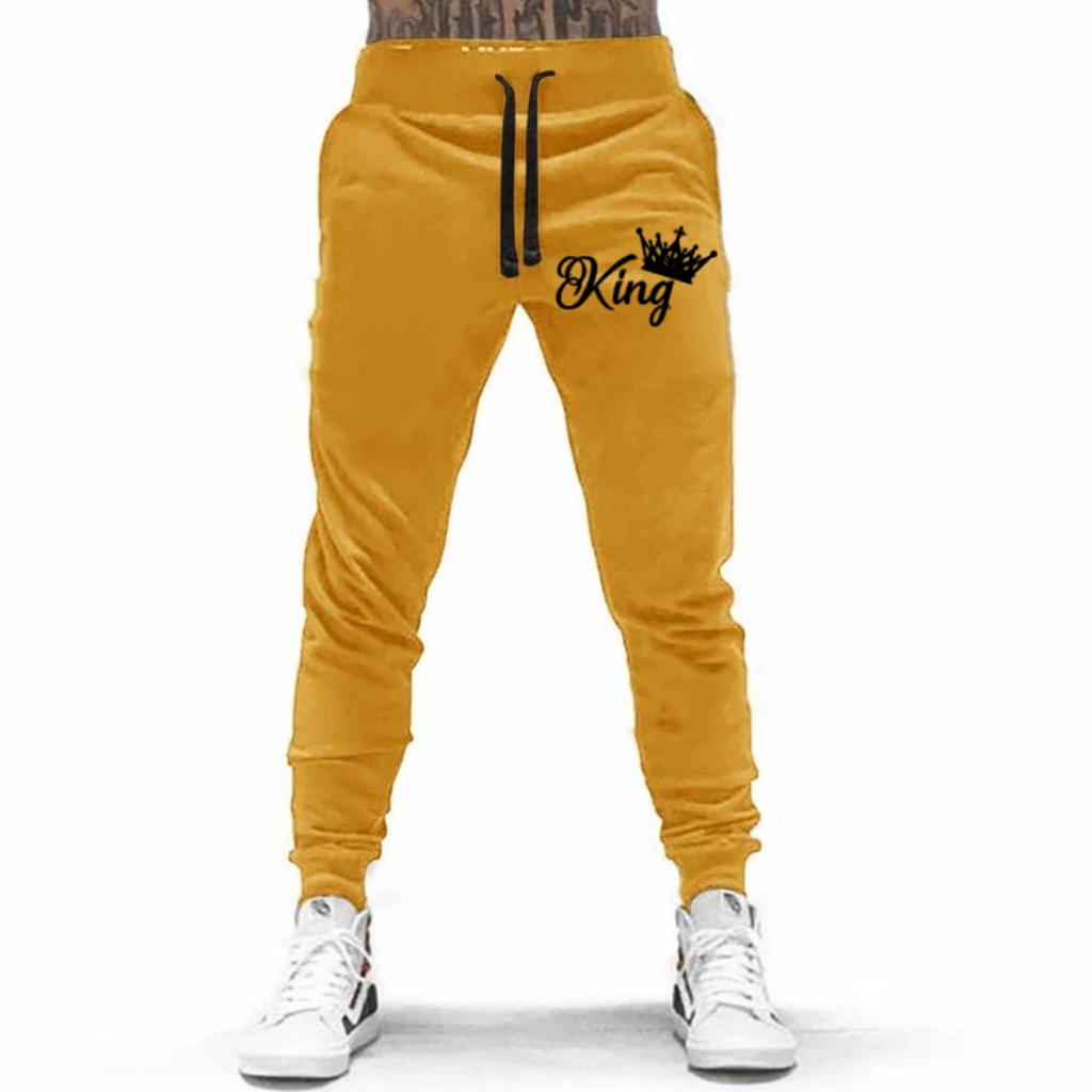 CELANA PANJANG JOGGER KING UNISEX BAHAN FLEECE TEBAL / KUALITAS BAGUS / JOGGER PRINTING