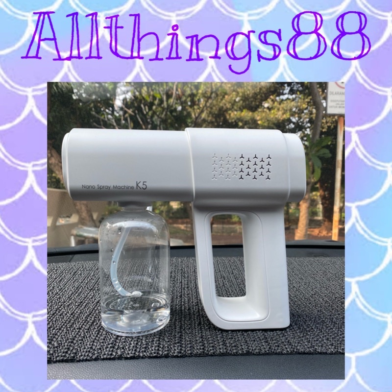 READY STOCK !!! Nano Spray Gun Disinfectant UV Light Wireless Model K5 - ALAT ANTI VIRUS