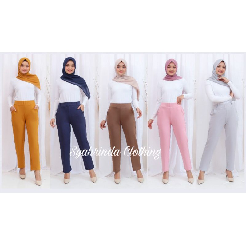 CELANA PANTS SCUBA PREMIUM CELANA PANJANG KERJA