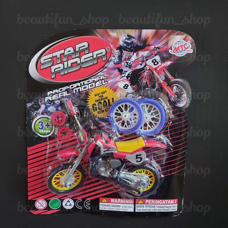 Star rider motor trail | mainan motor cross star rider | motor cross mainan anak laki laki | mainan 