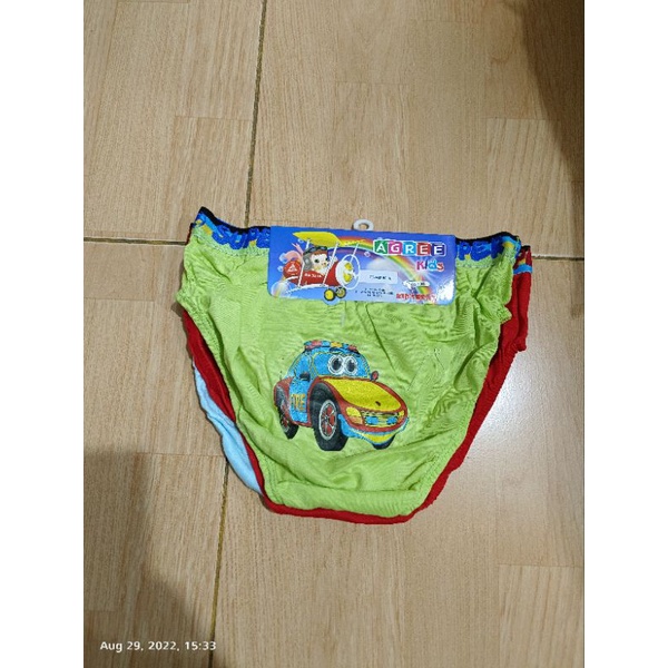 3 pcs Celana dalam anak cowok agree motif