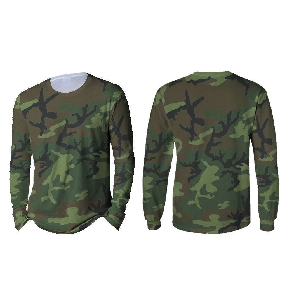 Kaos Army Lengan Panjang | Kaos Army Camouflage Pria | Kaos Army Keren