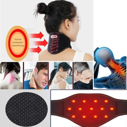 Tourmaline Leher Terapi Magnet Therapy Magnetic Neck Pain Neck Massager Tourmaline Heating Belt Knee Tourmaline Therapy Belt Magnetic Korset Sabuk Magnet Tourmaline Kaos Kaki