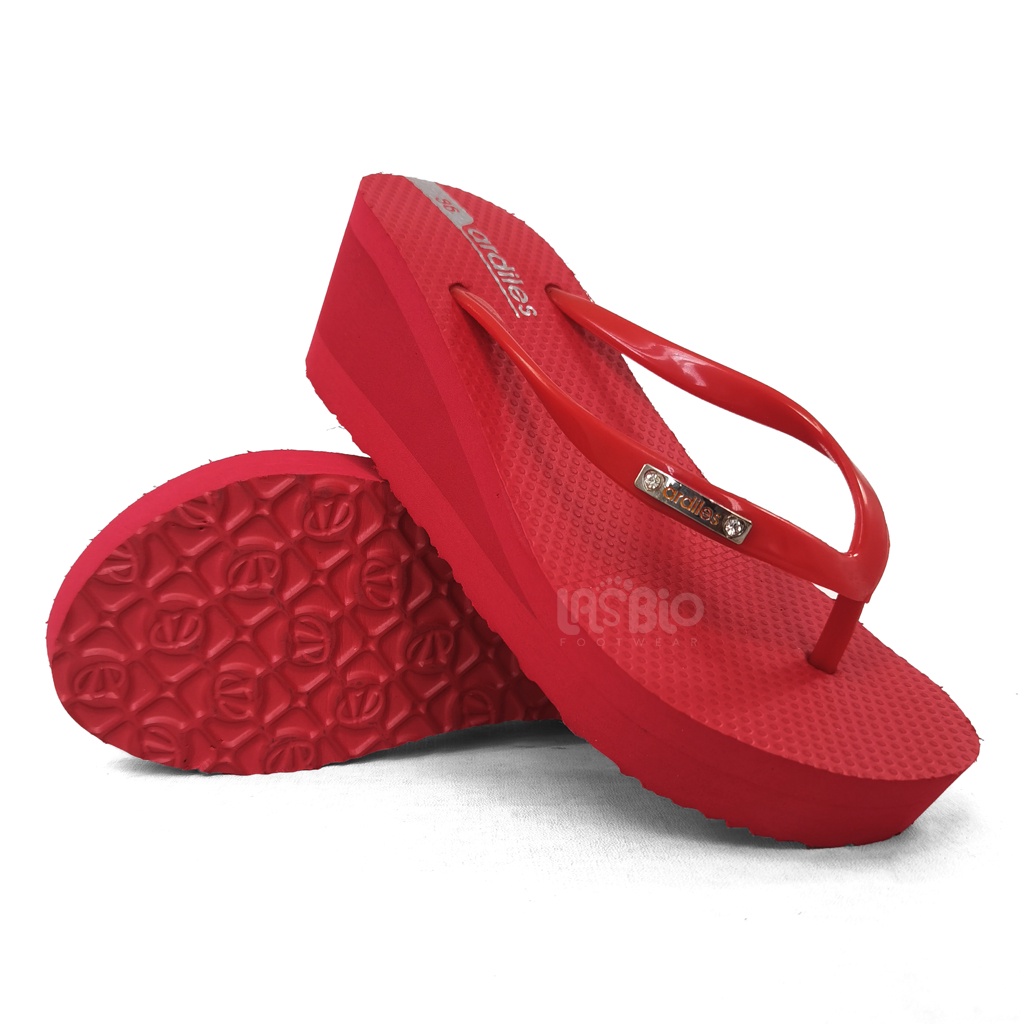 Ardiles Tefiti Sandal Jepit Wedges Kasual Wanita