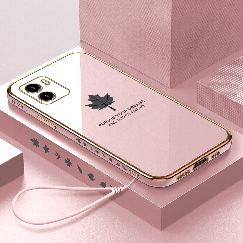 Casing Silikon OPPO A96 A76 A31 2020 A52 A92 A5 2020 A9 2020 A83 A1K A93 A94 F11 Pro Reno 5F 4F Motif Daun Maple