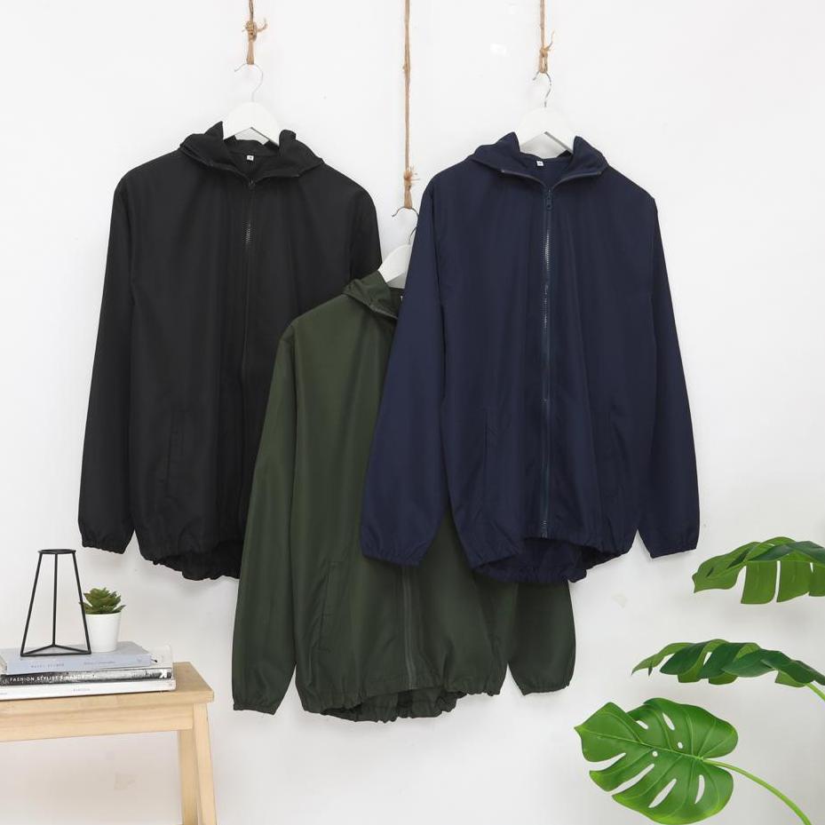 Ready Stock⁂ JAKET PARASUT PRIA WANITA ZIPPER MIRIP UNIQLO OLAHRAGA RUNNING LARI SPORTY SPORTS TRAIN
