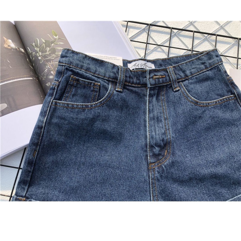 Celana jeans pendek wanita high waist hot pants jeans stretch seksi ootd korean style