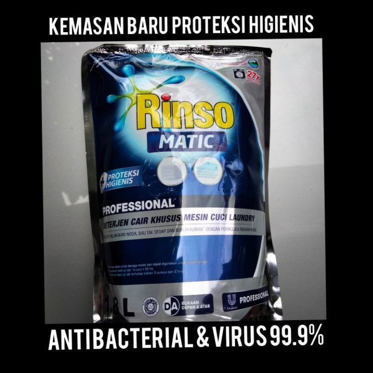 Hot Promo Rinso Cair Matic 1.8 Liter