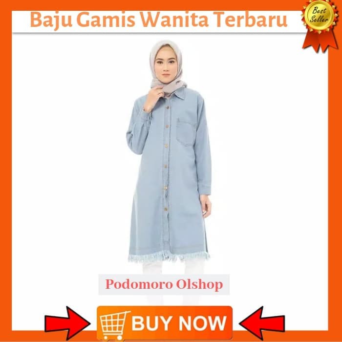 Baju Atasan Tunik Baju Wanita Atasan Wanita Tunik Jeans