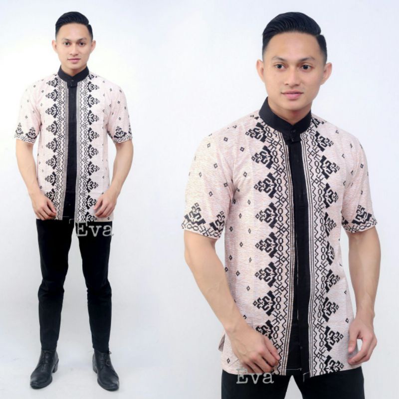 Kemeja batik lengan pendek size m l xl xxl xxxl