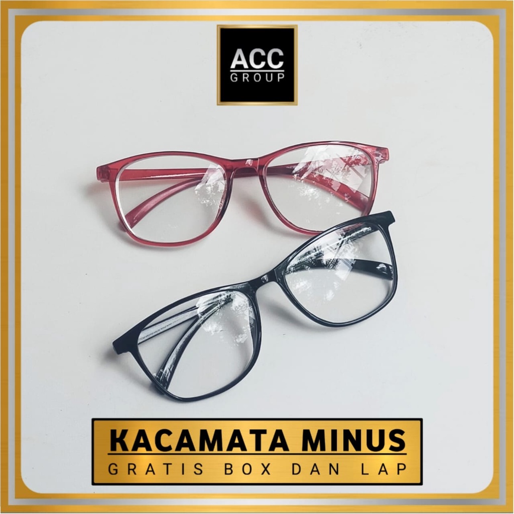 ACCG KACAMATA MINUS JARAK JAUH MODEL RETRO VINTAGE UNISEX SUNGLASSES UKURAN 0.50-4.00