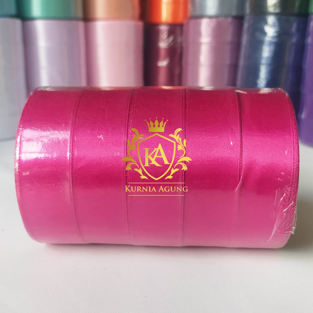 Pita Satin Eagle impor Taiwan Ukuran 2.5cm / 1 Inch souvenir kado murah Dijual Per Roll