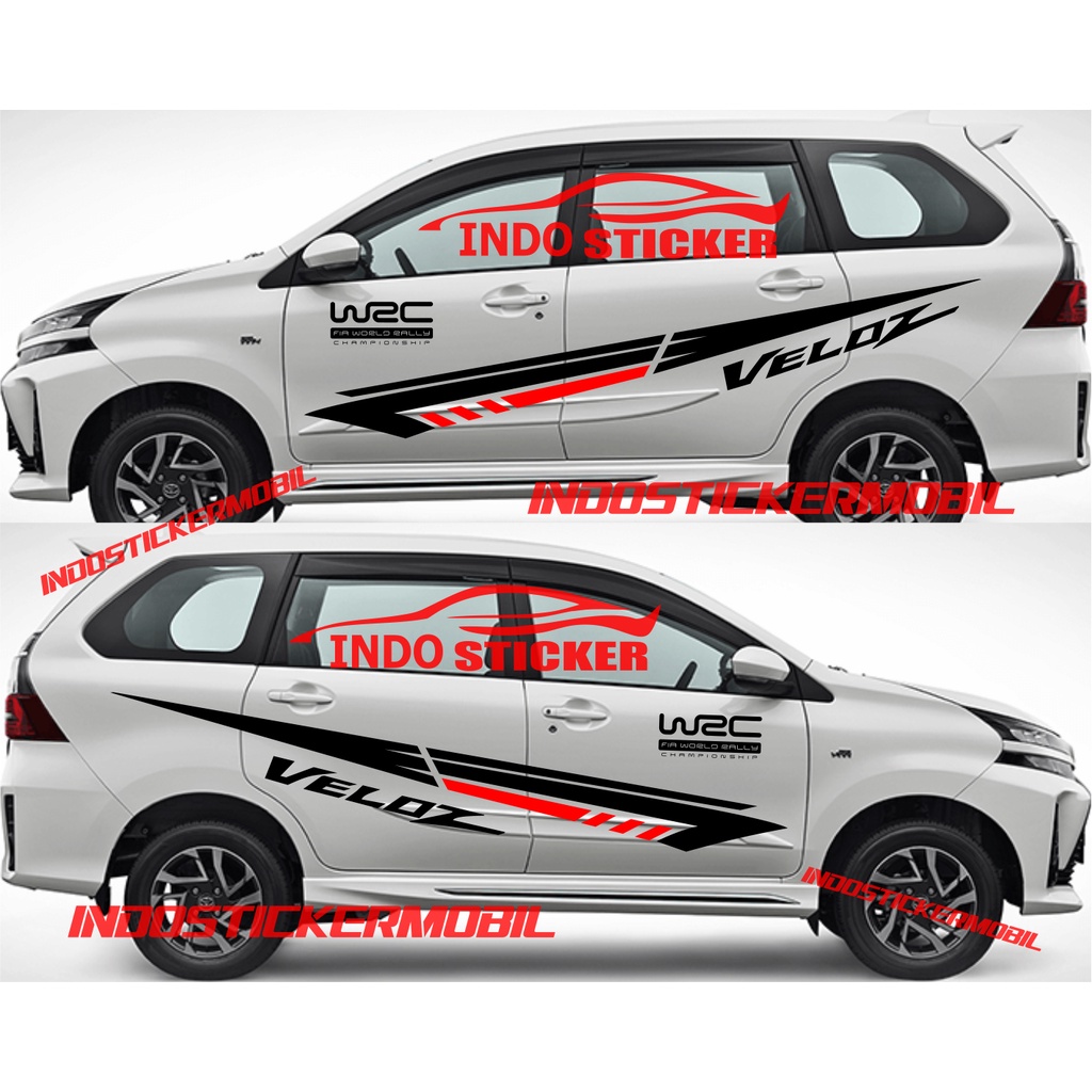 CUTTING STIRIPING STICKER MOBIL TOYOTA VELOZ STICKER LIST MOBIL TOYOTA  AVANZA VELOZ KEREN