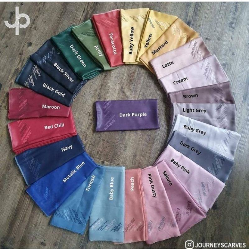 journey hijab jilbab segiempat polos premium henna series