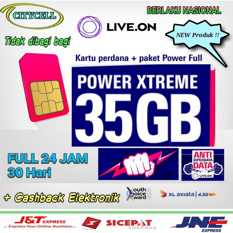 Perdana XL Live On 35GB Power Xtreme Promo