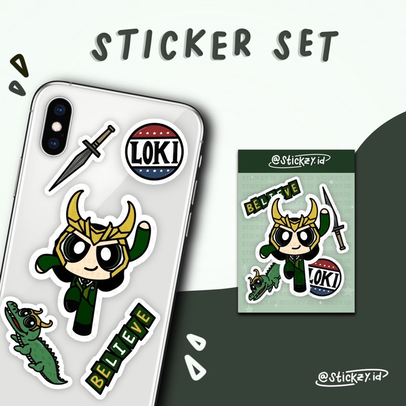 POWERPUFF AVENGERS STICKER SET