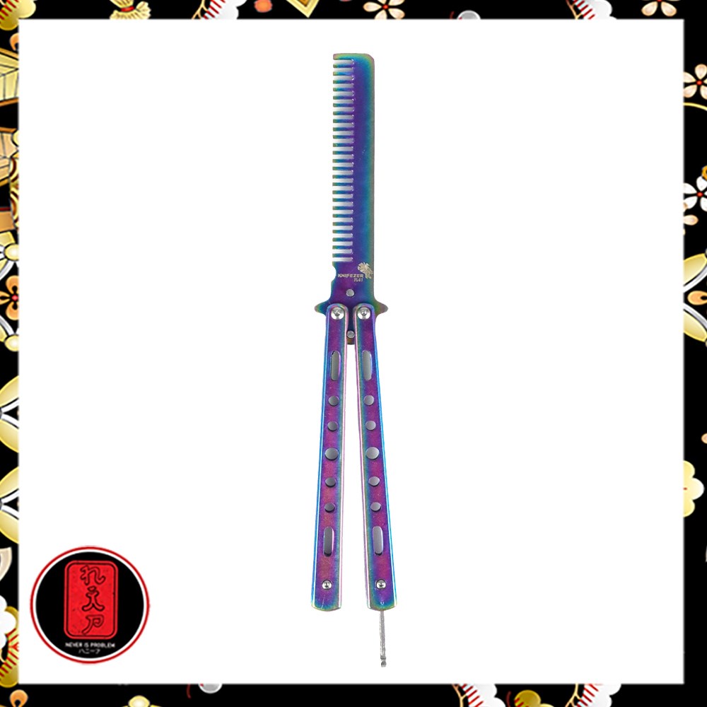 Sisir Besi Butterfly Balisong Multi-Color