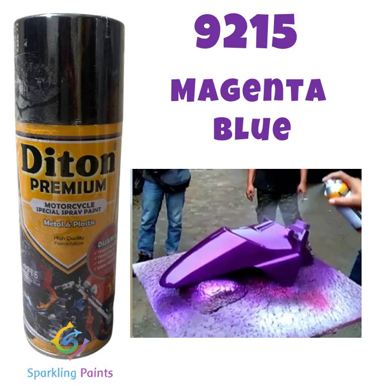 Pilox Diton Premium Magenta Blue 9215 Ungu Metalik Metallic Cat Pilok Pylox 400ml Tahan Bensin