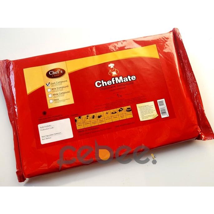 

Chef Mate ChefMate Dark Chocolate / Cokelat Compound 1kg TERLARIS TERPERCAYA ORIGINAL