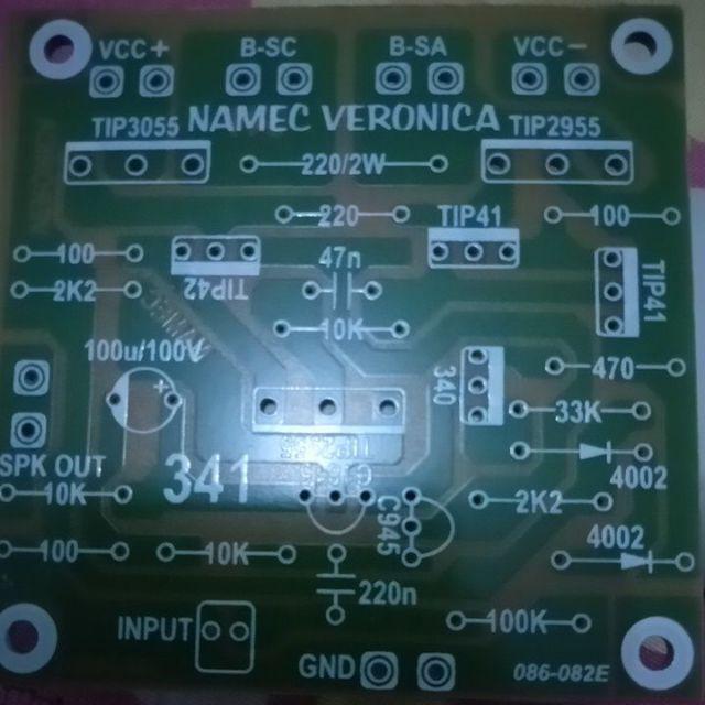 PCB Power Amplifier Micro BOSTRAP TEF V1 MEREK NAMEC VERONIKA 341M