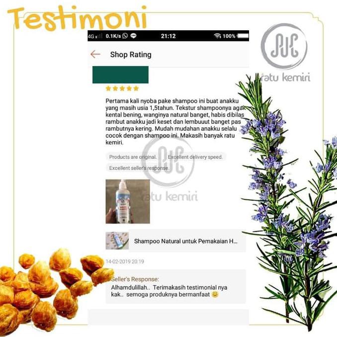 Ratu Kemiri Shampo Natural Shampo Bayi Treatment Penumbuh Rambut Bayi