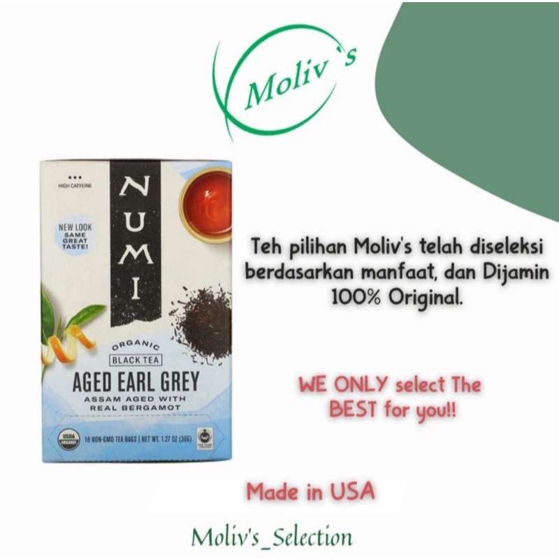 

NUMI Organik Black Tea - Earl Grey, 36g 100% Original