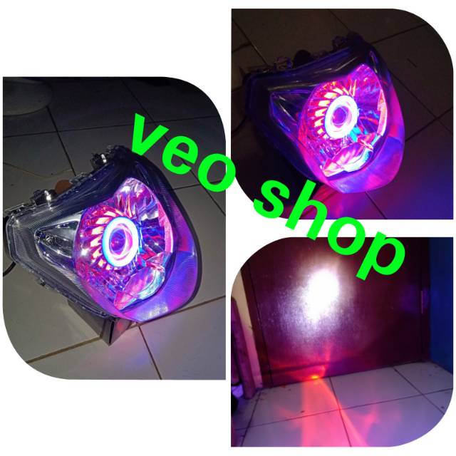 Reflektor / refektor / lampu depan Vixion lightning nvl + proji