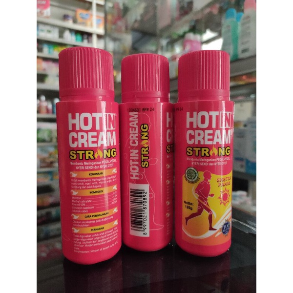 HOT IN CREAM BOTOL 120 ML STRONG MERAH