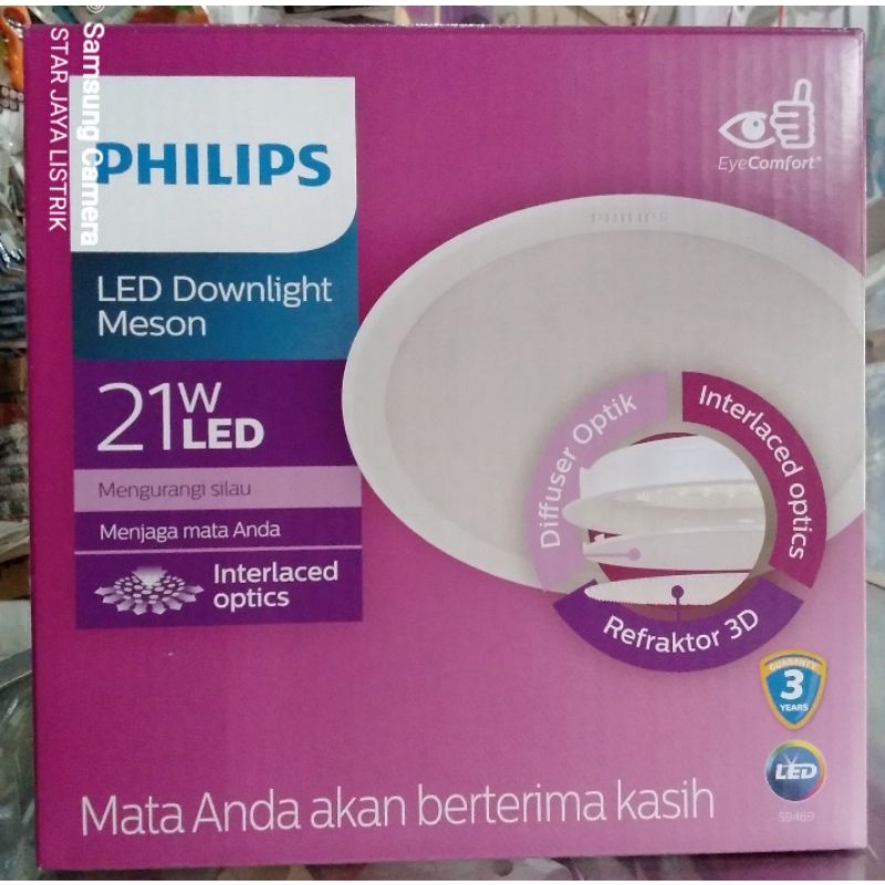 Philips Downlight LED Meson 21 Watt Inbow Warna Putih