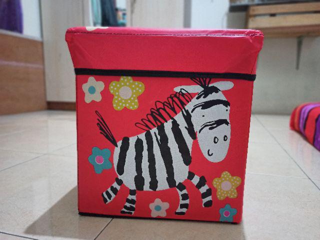 Box Storage Penyimpanan Bisa Duduk Tempat Mainan Motif Animal