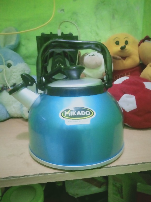 Maspion Alu Teko Air Rigoletto / Teko / Ceret Bunyi Siul Rigoleto Whistling Kettle Anodize 3,5 Liter