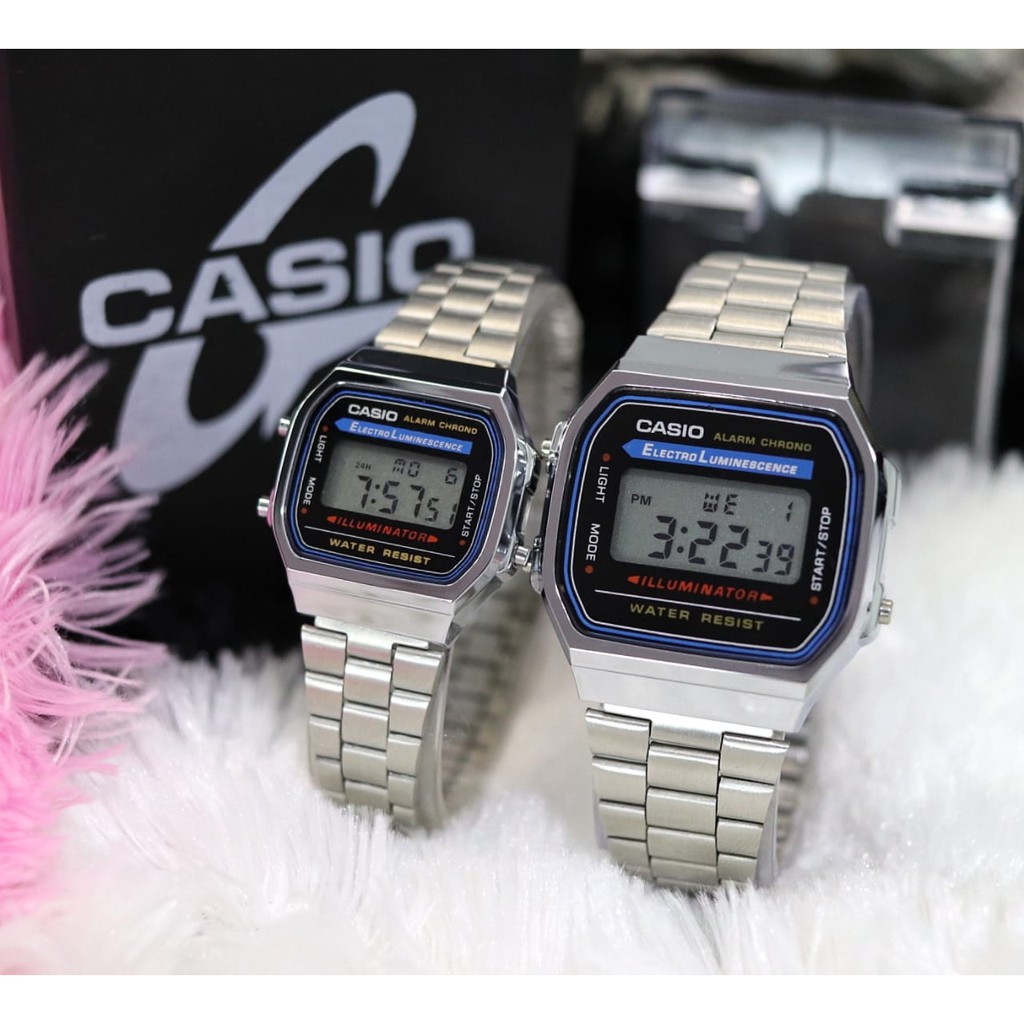 JAM TANGAN COUPLE CASIO STANLES COUPLE FREE BOX KALENG CASIO