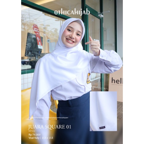 HIJAB SEKOLAH SD SMP SMA/SMK JUARA SQUARE