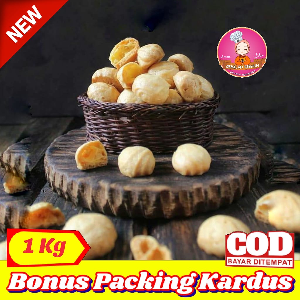 

[1Kg] Kue Sus Keju Cemilan Sehat | Cemilan Ribhun - makanan ringan snack kiloan jajanan jadul jajanan murah cemilan sehat