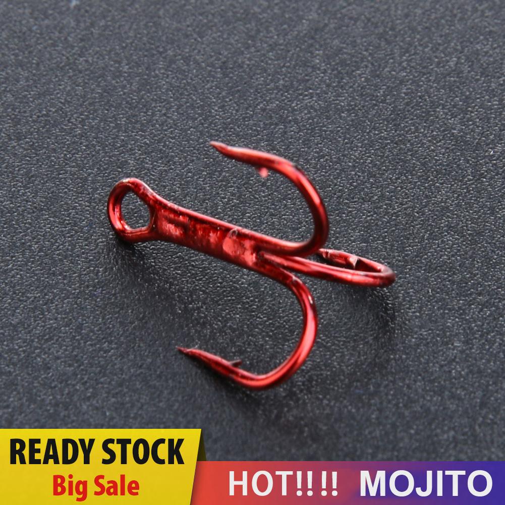 MOJITO 20pcs Barbed Crank Sharp Fishing Hooks Pesca Tackle with 3 Anchors