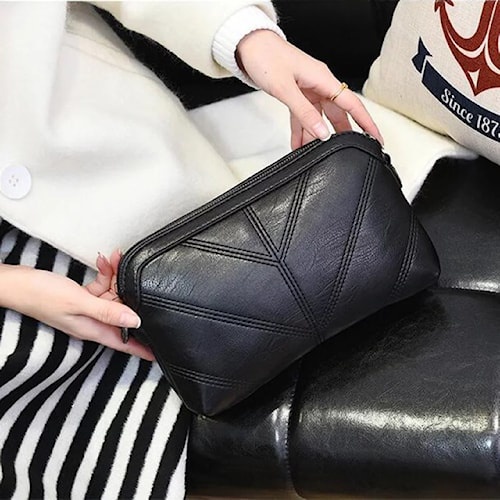 Tas Selempang Bahu Wanita Hitam Polos Murah Terbaru