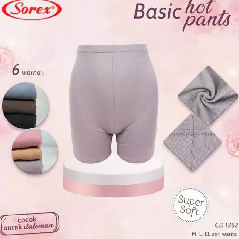 BASIC HOT PANTS CELANA PENDEK WANITA SOREX 1262 SUPER SOFT