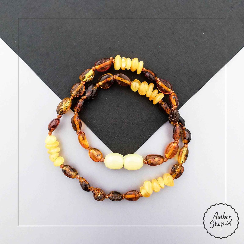 Kalung Bayi Amber pereda tumbuh gigi bayi - Amber Shop AS5 (FREE GIFT)