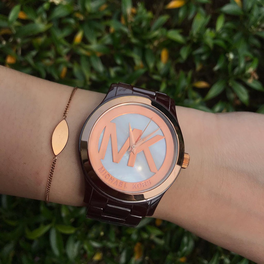 Jam Tangan Wanita Analog Michael Kors Keramik Premium Rantai Keramik