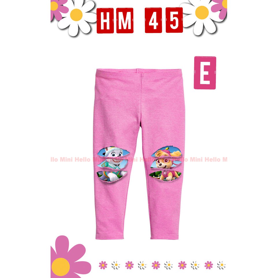 STOCK TERAKHIR (SZ 110 3-4THN)  HM 45 - E  Legging Panjang Anak Paw Patrol